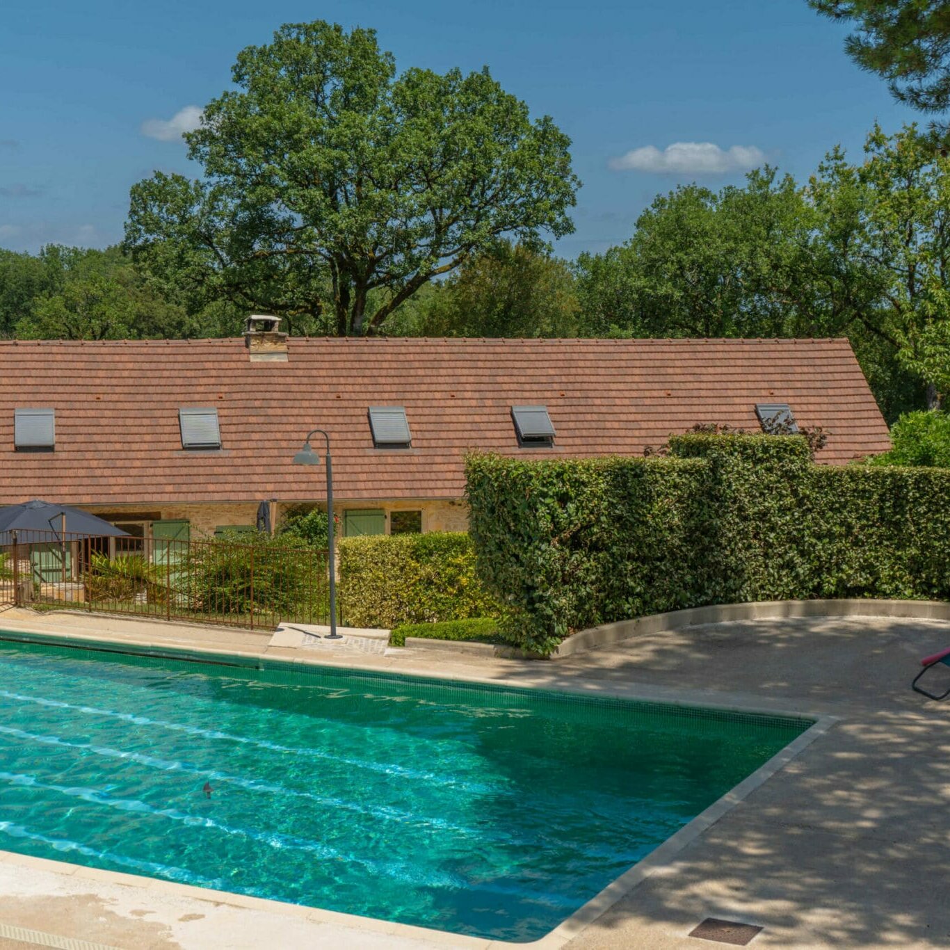 Grande piscine de la Longère grand gîte 15 personnes du Clos des Aubiers