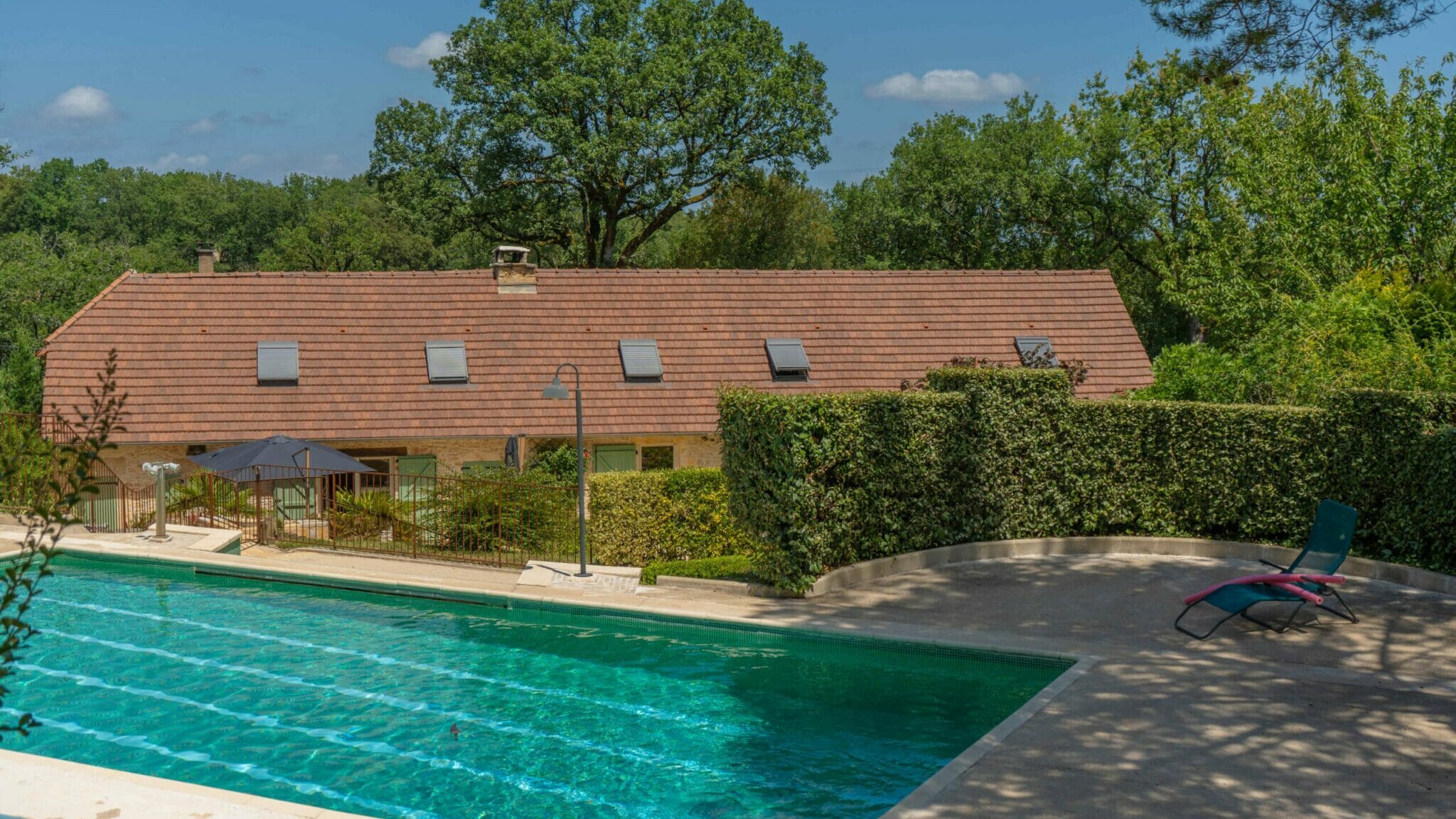 Grande piscine de la Longère grand gîte 15 personnes du Clos des Aubiers